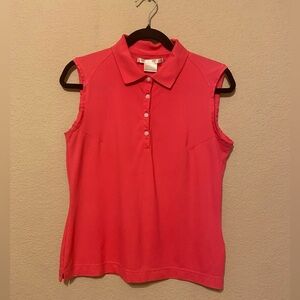 EUC Nike Golf Women’s pink sleeveless polo collared Nike Fit Dry size M
